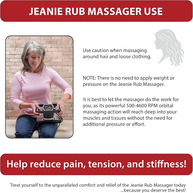 Core Products Jeanie Rub Variable Speed Massager, Deep Tissue Back Massager - Image 6