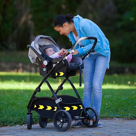 Reflective Tape Yellow Black 6 inch Wide, Outdoor Waterproof Hazard Conspicuity - Image 7