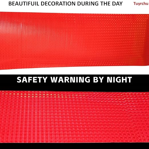 Industrial Reflective Tape Red 8 inch Wide, Outdoor Waterproof Hazard - Image 3