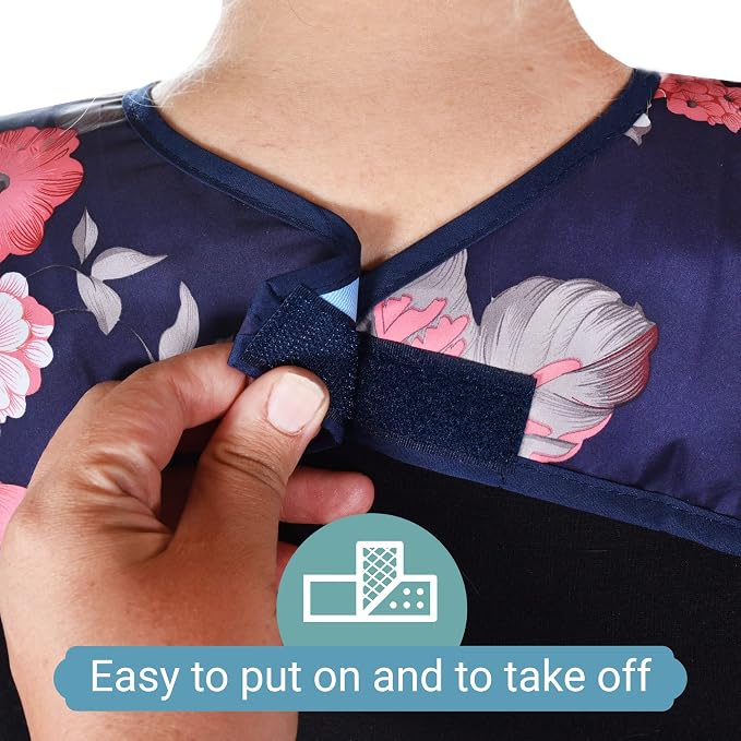 6 Pack Adult Bibs with Crumb Catcher - Image 4