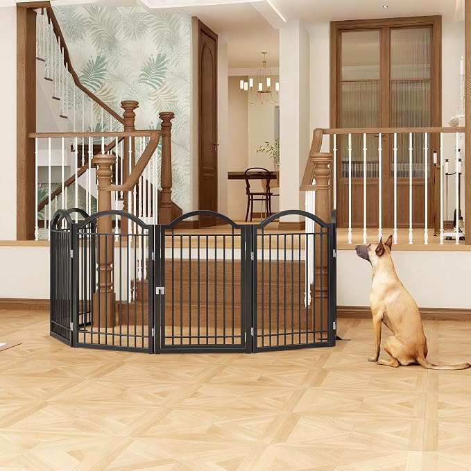 BHG Metal No-Assembly Freestanding Dog Gate - Image 6