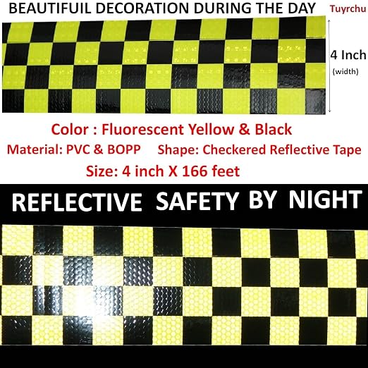 Reflective Tape 4 inch X 166 feet, Outdoor Waterproof Hazard Conspicuity Safety - Image 3