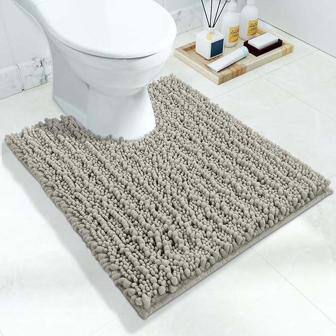 Yimobra Toilet Rug U Shaped Washable 24x20 Inch by Yimobra