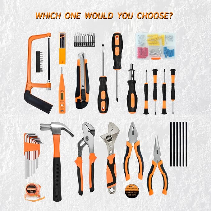 SOLUDE Tool Set, 148-Piece Home Repair Tool Kit - Image 3