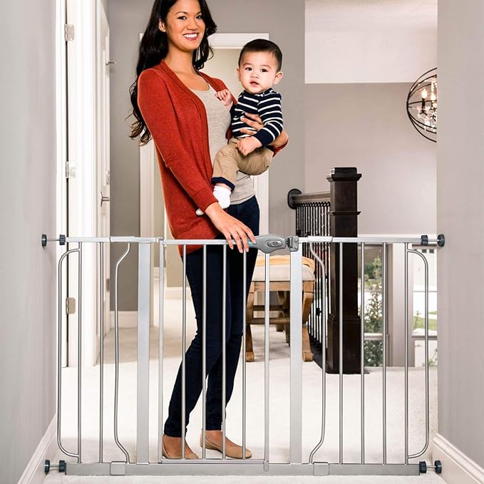Regalo Easy Step 49-Inch Extra Wide Baby Gate, Includes 4-Inch and 12-Inch - Image 3