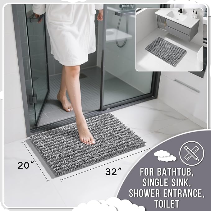 Yimobra Bathroom Rugs Non Slip Washable 32x20 Inch - Image 2