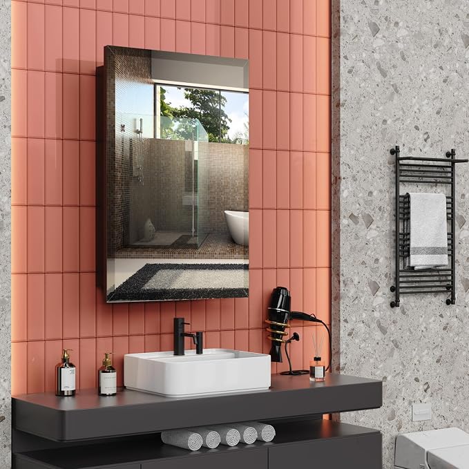 16 x 24 Inch Recessed Medicine Cabinet - Image 4