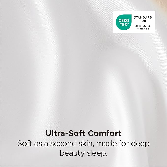 Bedsure Satin Pillowcases, Similar to Silk Pillow Cases Queen Size Set of 2 - Image 6