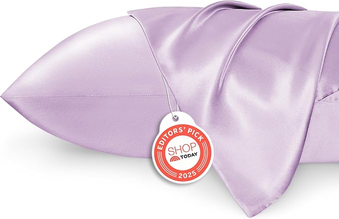 Bedsure Satin Pillowcase 2 Pack Similar to Silk Pillow Cases Standard Size by BEDSURE