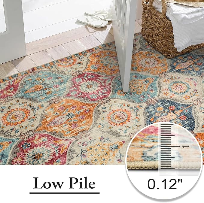 Lahome Moroccan 6x9 Rugs for Living Room, Soft Washable 6x9 Area Rug for Bedroom - Image 6