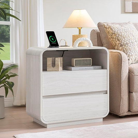 Farmhouse White Nightstand by StandifurnoFurniture