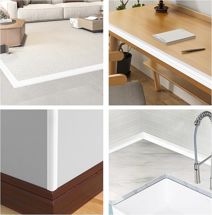 Wall Corner Protector Peel and Stick Wall Molding Trim Flexible Corner Guard - Image 5