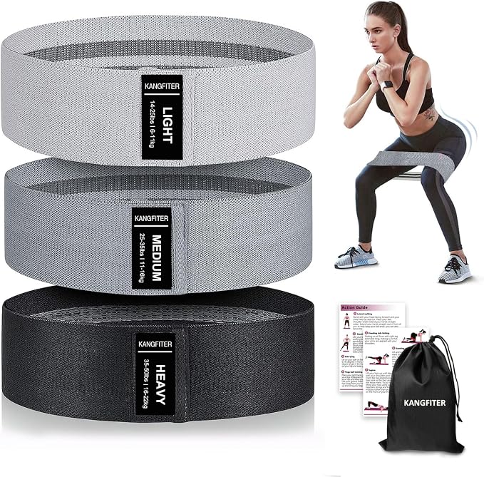 Non-Slip Fabric Resistance Bands by KANGFITER