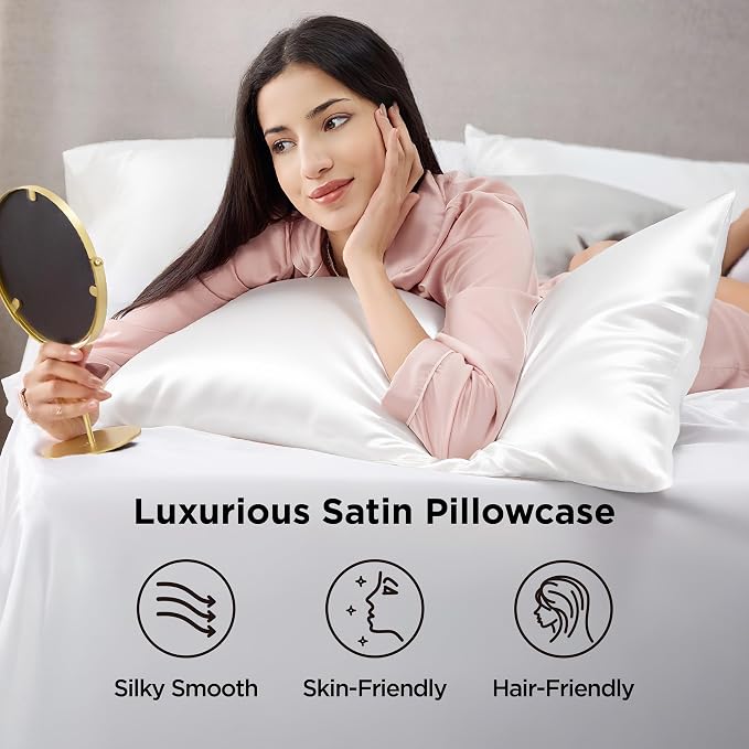 Bedsure King Size Satin Pillowcase Set of 4 - Image 2