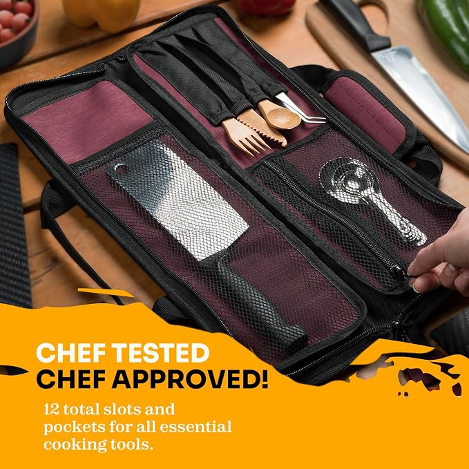 Asaya Chef Knife Roll Bag - Image 4