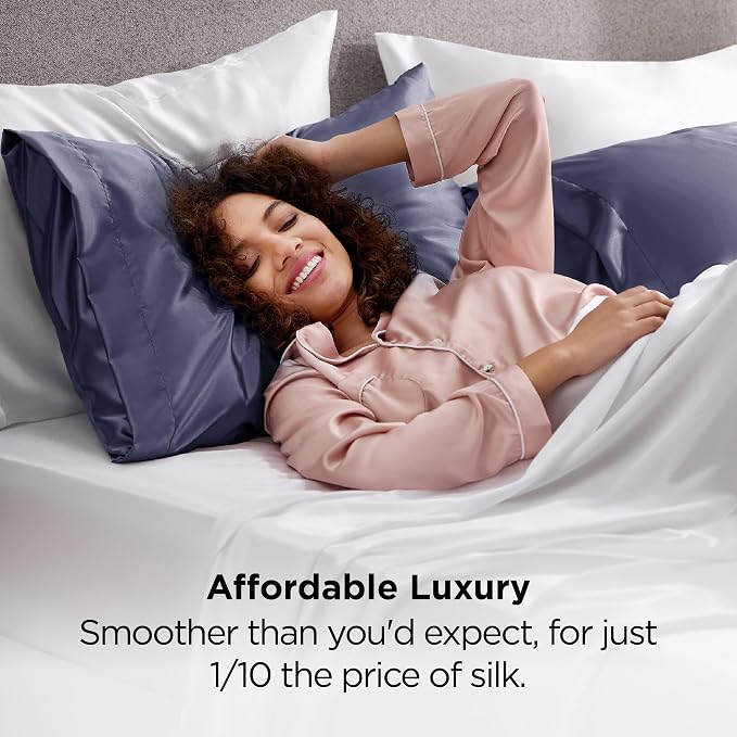 Bedsure King Size Satin Pillowcase Set of 2 - Field & Grace