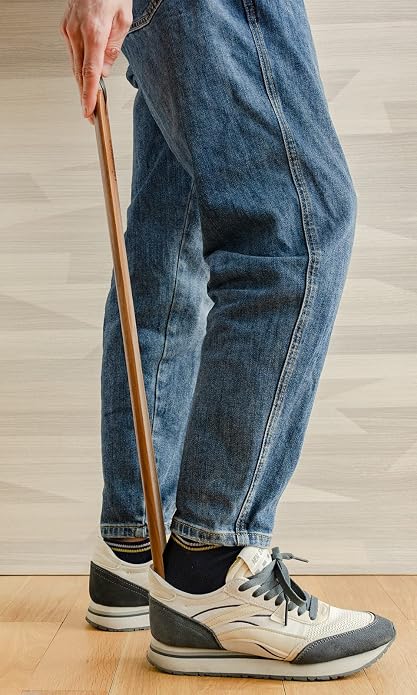 Luxdecor 2 Pack Long Handle Wood Shoe Horn - Image 3