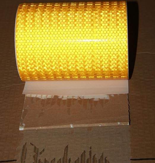 Yellow Reflective Tape Outdoor Waterproof 8 inch High Visibility Hazard - Image 2
