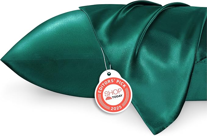 Bedsure Satin Pillowcase 2 Pack Similar to Silk Pillow Cases Standard Size by BEDSURE