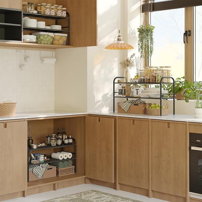 NETEL Under Sink Organizers and Storage, 2 Tier Expandable Under Cabinet - Image 4