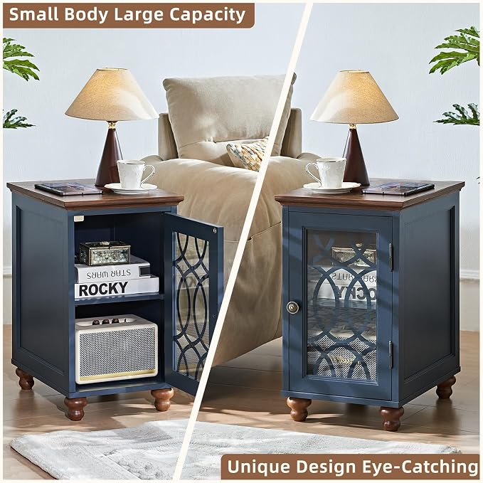 Narrow Side Table Set of 2 - Image 4