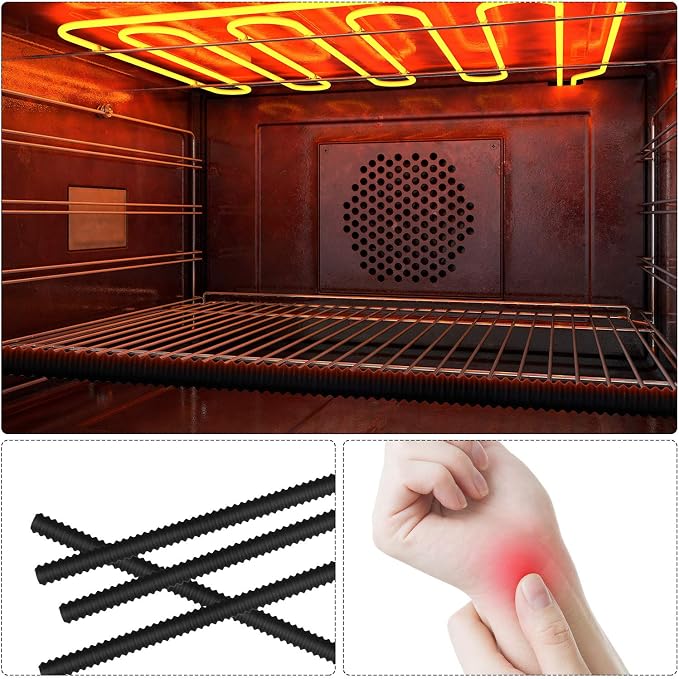 Boao 4 Pack Oven Rack Shields 14 Inches Silicone Protectors Guards Heat - Image 2