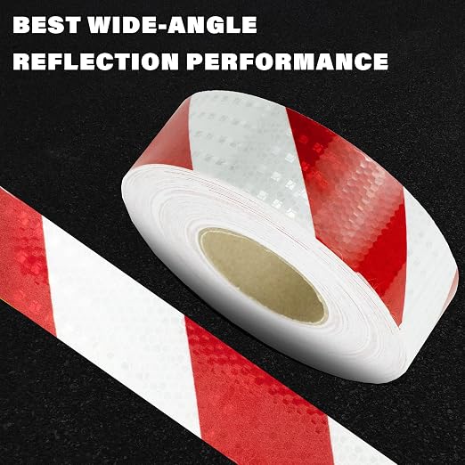 SWRT 2 Inch X 160 FT Reflective Tape Outdoor Waterproof Red & White Reflective - Image 5
