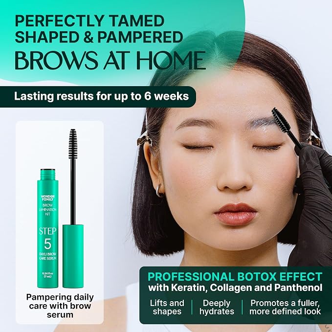 Brow Lamination Kit – 5-Step Easy At Home Eyebrow Shaping & Lifting System - Image 2