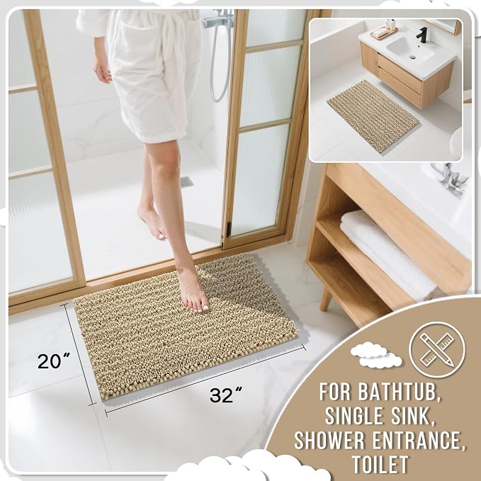 Yimobra Bathroom Rugs Non Slip Washable 32x20 Inch - Image 2