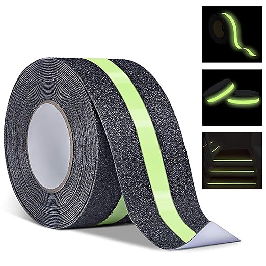 RELIANCER Anti Slip Safety Grip Tape 2inx30ft Green Glowing in The Dark Non by RELIANCER