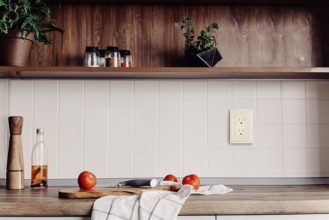 Henne Bery Modern Edge Decorative Wall Plate Switch Plate Outlet Cover - Image 7