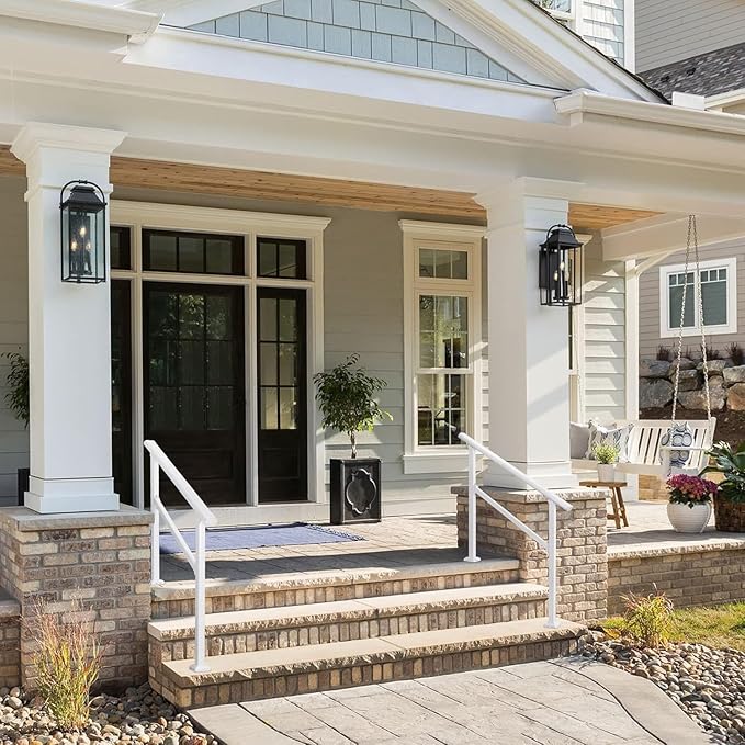 Hand Rails for Outdoor Steps, 3 Step Stair Handrail & Indoor Stair Railing - Image 6