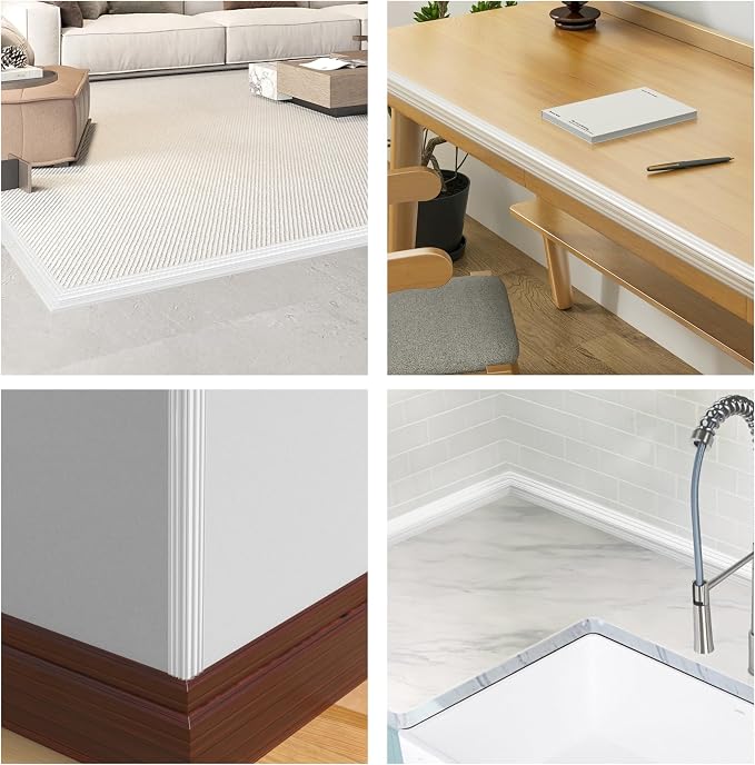 Wall Corner Protector Peel and Stick Wall Molding Trim Flexible Corner Guard - Image 5