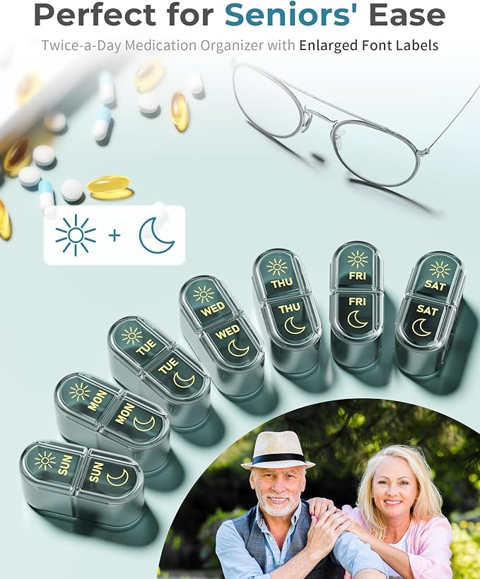      , Am & Pm Pill Organizer 7 - Image 9