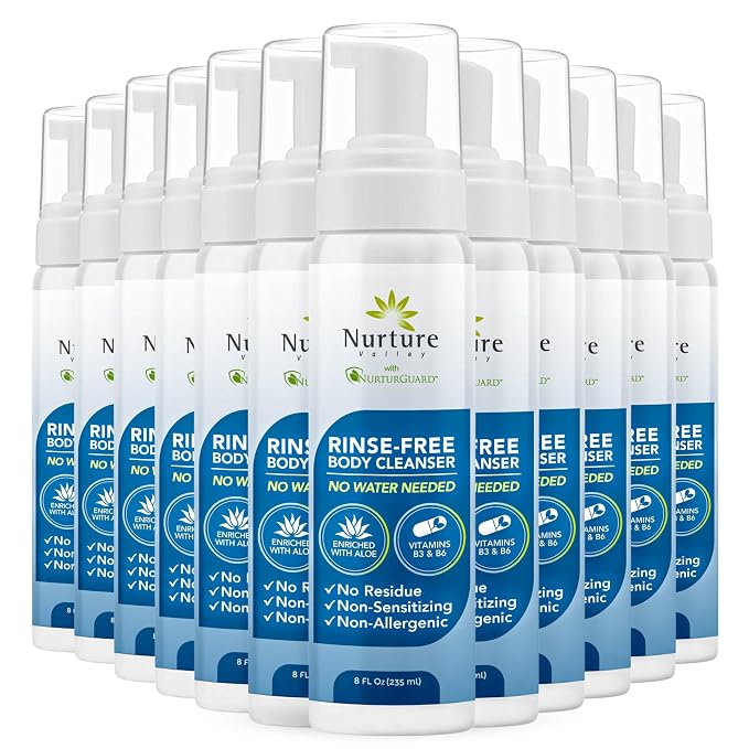 Nurture Rinse Free Waterless Foaming Cleanser | Women, Elderly & Hospital Care by NurtureValley