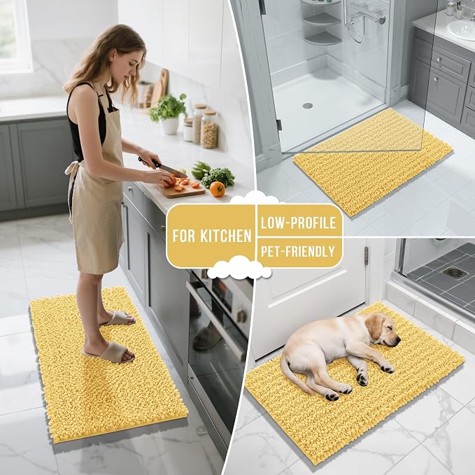 Yimobra Large Bathroom Rugs Non Slip Washable 36x24 Inch - Image 7