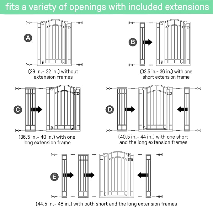 Ingenuity Decorative Extra Tall Baby Gate & Dog Gate, 28.5"-48" Wide, Hardware - Image 10