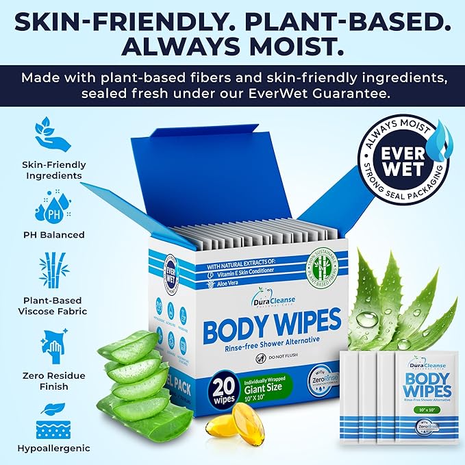Dura Cleanse Travel Body Wipes - Image 4