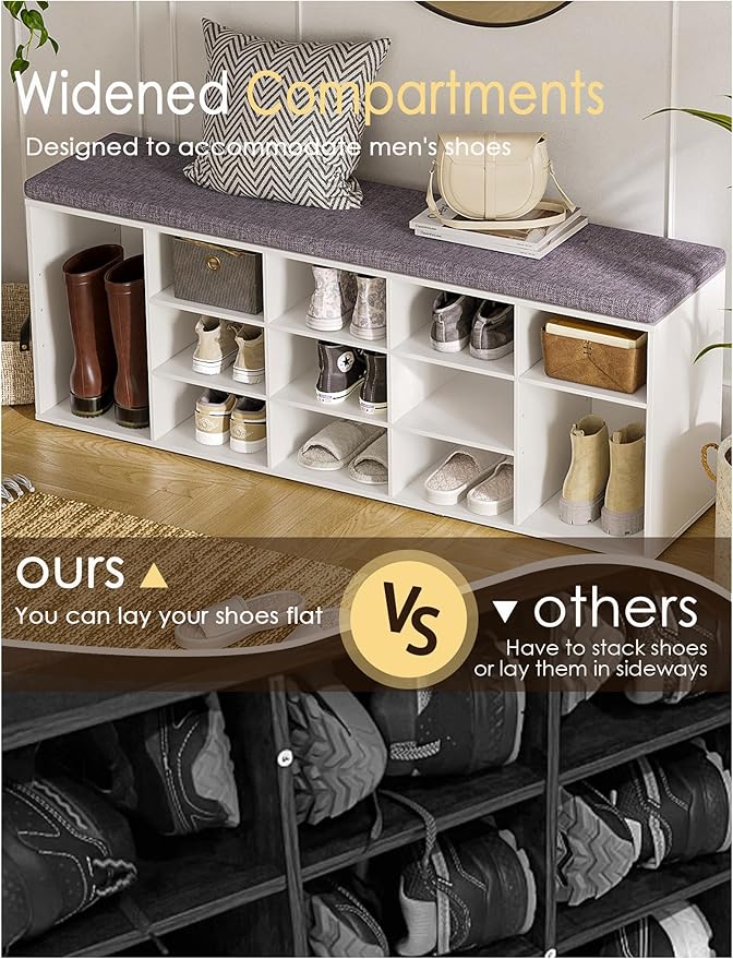 DINZI LVJ Shoe Storage Bench - Image 4