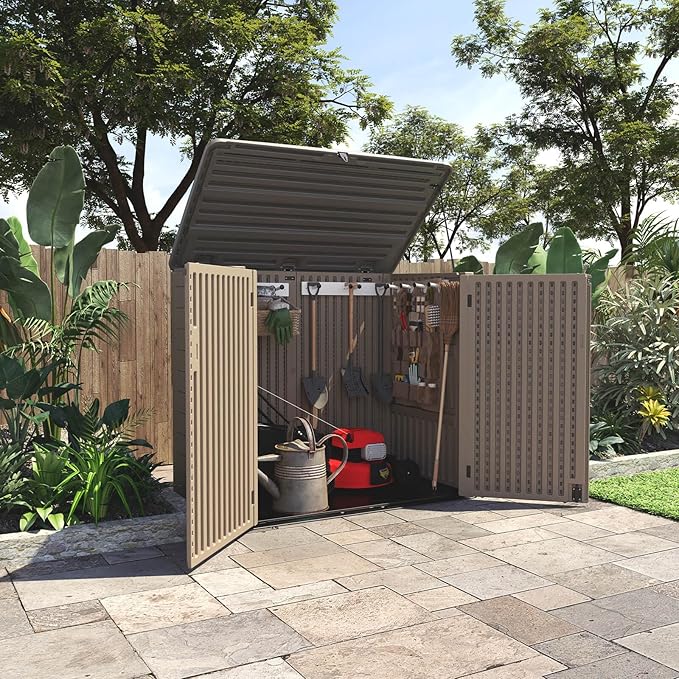 HOMSPARK Storage Shed Weather Resistance, Outdoor Storage Cabinet - Image 7
