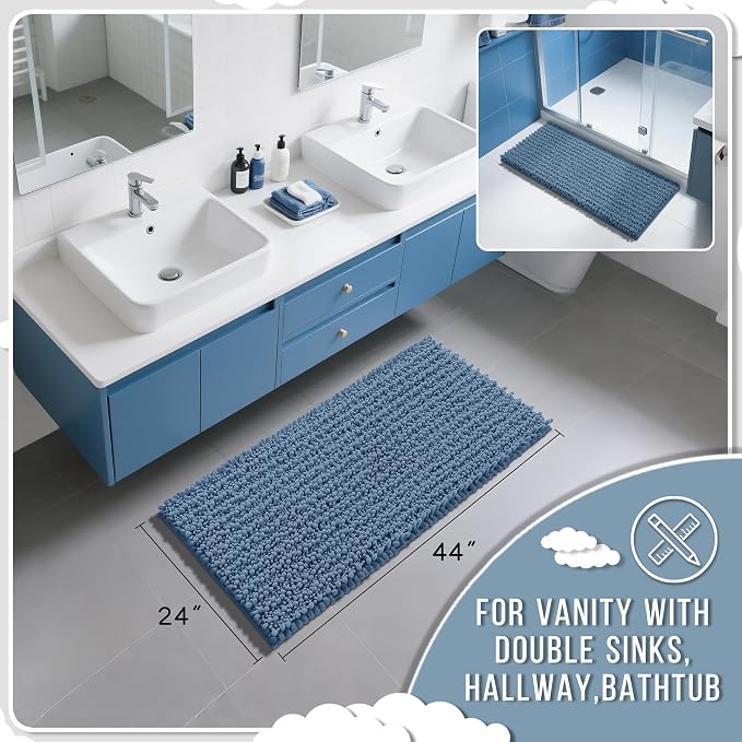 Yimobra Long Bathroom Rugs Non Slip Washable 44x24 Inch - Image 2