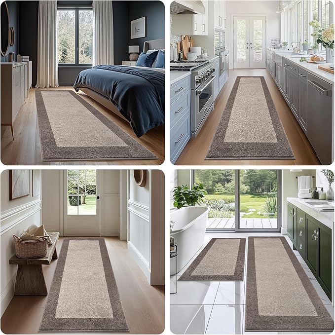 Machine Washable Kitchen Rug 32" x 48", Non Slip Indoor Door Rug, Absorbent - Image 5
