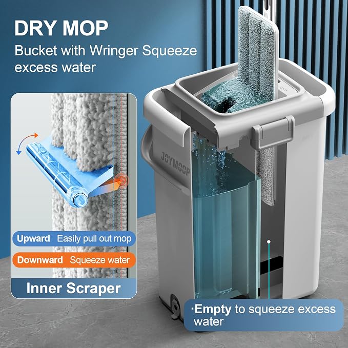 JOYMOOP Mop and Bucket with Wringer Set - Image 3