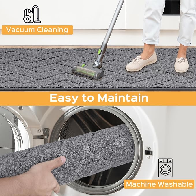 Machine Washable Kitchen Rugs 24" x 36", Non-Slip Kitchen Runner Rugs Mats - Image 6