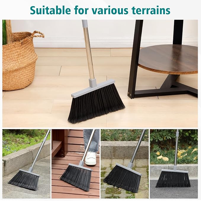 PBHEPJ Broom, 4 Pack Outdoor Broom - Field & Grace