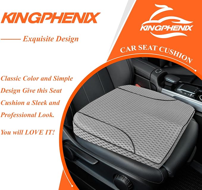 kingphenix Premium Car Seat Cushion, Memory Foam Driver Seat Cushion to Improve - Image 9