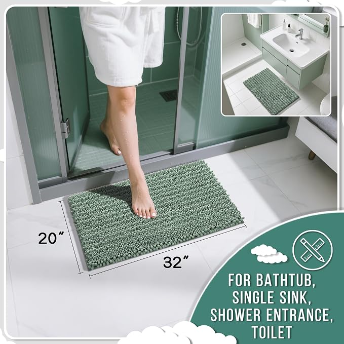 Yimobra Bathroom Rugs Non Slip Washable 32x20 Inch - Image 2