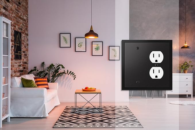 Henne Bery Modern Edge Decorative Wall Plate Switch Plate Outlet Cover - Image 5