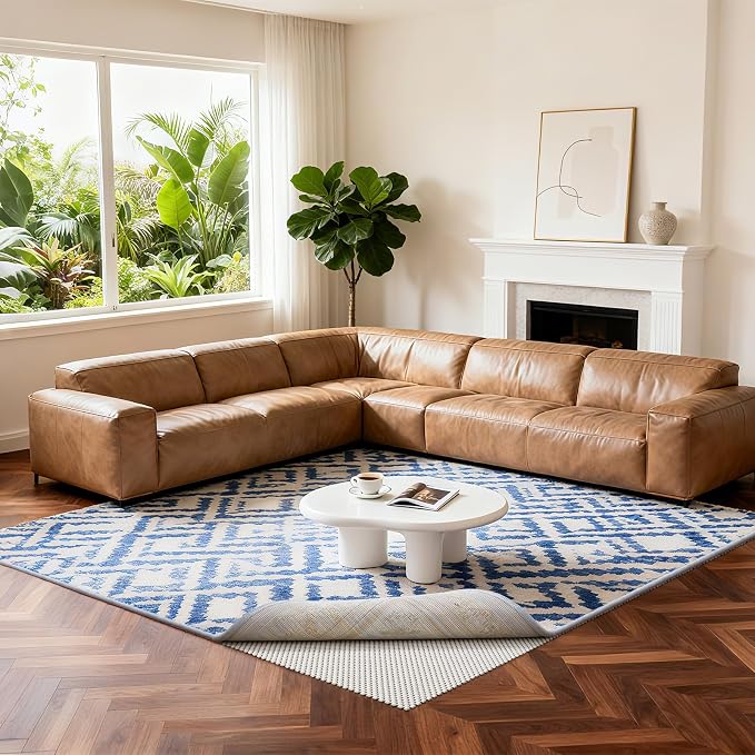 Veken 12x15 Ft Rug Pad Gripper for Hardwood Floors, Non Slip Rug Pads for Area - Image 6