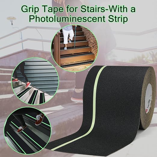 S&X Anti Slip Tape 6 Inch x 60 Ft, 2X Longer Heavy Duty Grip Tape - Image 4